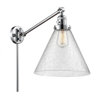Cone - 1 Light - 12 inch - Polished Chrome -Adjustable Swing Arm (3442|237-PC-G44-L-LED)