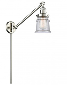 Canton - 1 Light - 8 inch - Brushed Satin Nickel -Adjustable Swing Arm (3442|237-SN-G184S-LED)