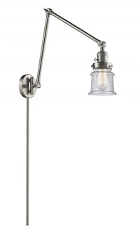 Canton - 1 Light - 8 inch - Brushed Satin Nickel -Adjustable Swing Arm (3442|238-SN-G184S-LED)