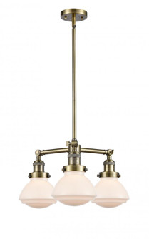 Olean - 3 Light - 19 inch - Antique Brass - Stem Hung - Chandelier (3442|207-AB-G321)