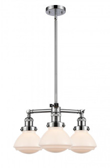Olean - 3 Light - 19 inch - Polished Chrome - Stem Hung - Chandelier (3442|207-PC-G321)