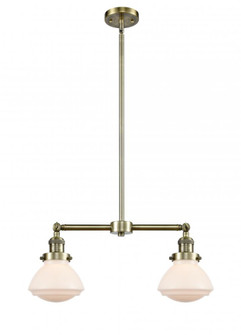 Olean - 2 Light - 22 inch - Antique Brass - Stem Hung - Adjustable Island Light (3442|209-AB-G321)