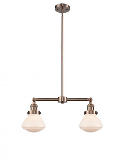 Olean - 2 Light - 22 inch - Antique Copper - Stem Hung - Adjustable Island Light (3442|209-AC-G321-LED)