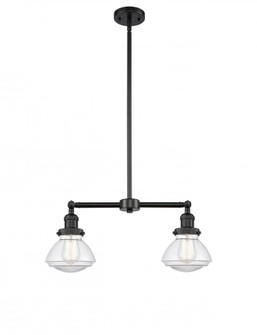 Olean - 2 Light - 22 inch - Matte Black - Stem Hung - Adjustable Island Light (3442|209-BK-G322)
