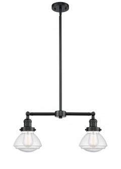 Olean - 2 Light - 22 inch - Oil Rubbed Bronze - Stem Hung - Adjustable Island Light (3442|209-OB-G324-LED)