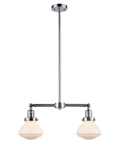 Olean - 2 Light - 22 inch - Polished Chrome - Stem Hung - Island Light (3442|209-PC-G321-LED)