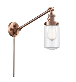 Dover - 1 Light - 5 inch - Antique Copper -Adjustable Swing Arm (3442|237-AC-G312-LED)