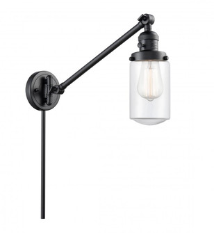 Dover - 1 Light - 5 inch - Matte Black -Adjustable Swing Arm (3442|237-BK-G312-LED)