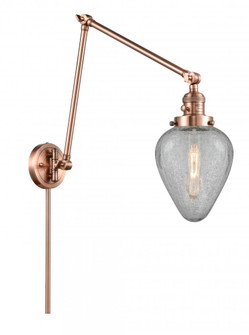 Geneseo - 1 Light - 8 inch - Antique Copper -Adjustable Swing Arm (3442|238-AC-G165-LED)