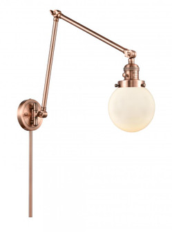 Beacon - 1 Light - 6 inch - Antique Copper -Adjustable Swing Arm (3442|238-AC-G201-6)