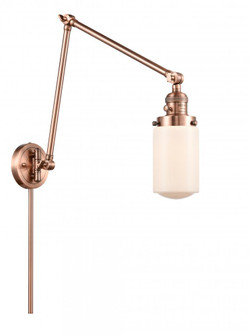 Dover - 1 Light - 5 inch - Antique Copper -Adjustable Swing Arm (3442|238-AC-G311-LED)