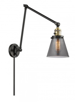 Cone - 1 Light - 8 inch - Black Antique Brass -Adjustable Swing Arm (3442|238-BAB-G63)
