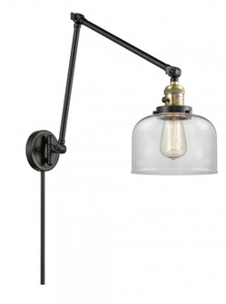 Bell - 1 Light - 8 inch - Black Antique Brass -Adjustable Swing Arm (3442|238-BAB-G72)