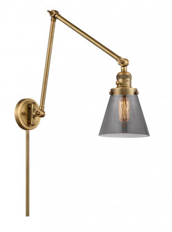 Cone - 1 Light - 8 inch - Brushed Brass -Adjustable Swing Arm (3442|238-BB-G63)