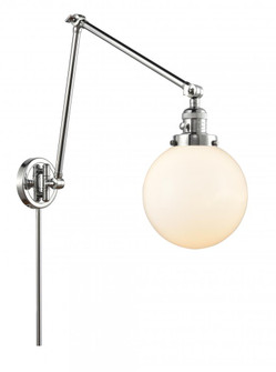 Beacon - 1 Light - 8 inch - Polished Chrome -Adjustable Swing Arm (3442|238-PC-G201-8-LED)
