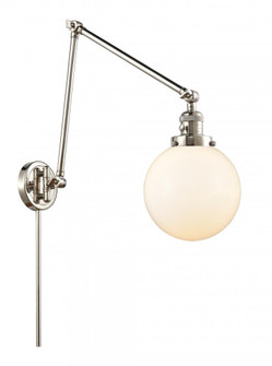 Beacon - 1 Light - 8 inch - Polished Nickel -Adjustable Swing Arm (3442|238-PN-G201-8-LED)