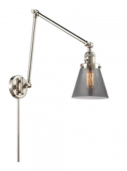 Cone - 1 Light - 8 inch - Polished Nickel -Adjustable Swing Arm (3442|238-PN-G63-LED)