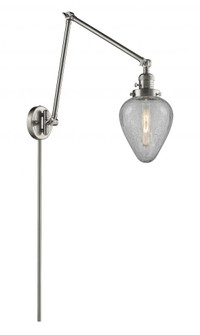 Geneseo - 1 Light - 8 inch - Brushed Satin Nickel -Adjustable Swing Arm (3442|238-SN-G165-LED)