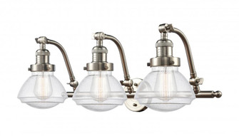 Olean - 3 Light - 29 inch - Brushed Satin Nickel - Adjustable Bath Vanity Light (3442|515-3W-SN-G324-LED)