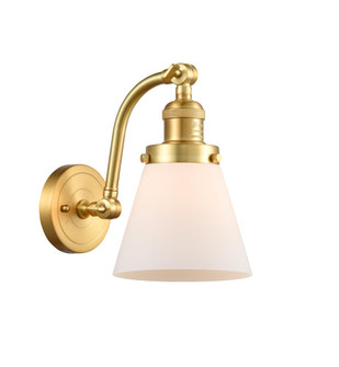 Cone - 1 Light - 7 inch - Satin Gold - Adjustable Sconce (3442|515-1W-SG-G61-LED)