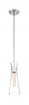 Bahari - 1 Light Mini Pendant with Clear Glass - Polished Nickel Finish (81|60/6868)
