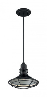 Blue Harbor - 1 Light Pendant with- Black and Silver & Black Accents Finish (81|60/7033)