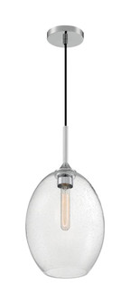 Aria - 1 Light Pendant with Seeded Glass - Polished Nickel Finish (81|60/7037)