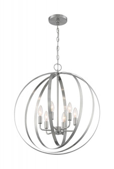 Pendleton - 6 Light Pendant with- Brushed Nickel Finish (81|60/7048)