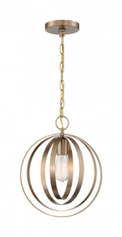 Pendleton - 1 Light Pendant with- Burnished Brass Finish (81|60/7056)