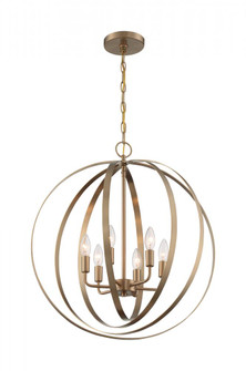 Pendleton - 6 Light Pendant with- Burnished Brass Finish (81|60/7058)