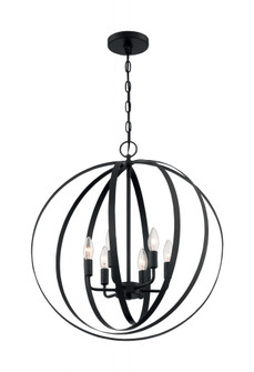 Pendleton - 6 Light Pendant with- Matte Black Finish (81|60/7068)