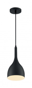 Bellcap - 1 Light Pendant with- Matte Black Finish (81|60/7086)