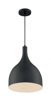 Bellcap - 1 Light Pendant with- Matte Black Finish (81|60/7087)