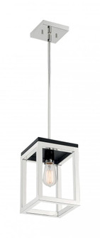Cakewalk - 1 Light Pendant with- Polished Nickel and Black Accents Finish (81|60/7093)