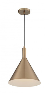 Lightcap - 1 Light Pendant with- Burnished Brass Finish (81|60/7118)