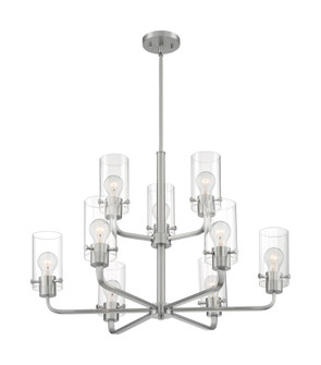 Sommerset - 9 Light Chandelier with Clear Glass - Brushed Nickel Finish (81|60/7179)