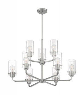 Sommerset - 9 Light Chandelier with Clear Glass - Brushed Nickel Finish (81|60/7179)