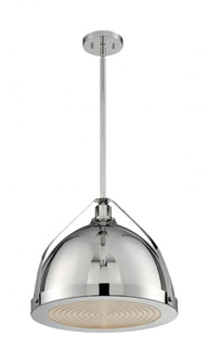 Barbett - 1 Light Pendant with Fresnel Glass - Polished Nickel Finish (81|60/7213)