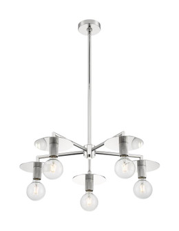 Bizet - 5 Light Chandelier with- Polished Nickel Finish (81|60/7255)