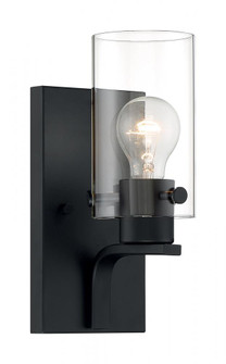 Sommerset - 1 Light Vanity with Clear Glass - Matte Black Finish (81|60/7271)