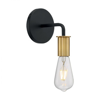 Ryder - 1 Light Sconce with- Black and Brushed Brass Finish (81|60/7341)