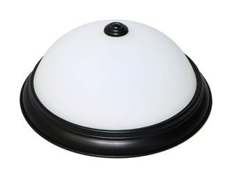 11'' LED Flush Dome Fixture; Mahogany Bronze Finish with Frosted Glass (81|62/1342)