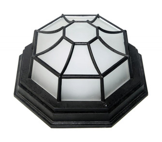 LED Spider Cage Fixture; Black Finish with Frosted Glass (81|62/1420)