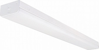 LED 4 ft.- Wide Strip Light - 40W - 4000K - White Finish - with Knockout and Sensor (81|65/1142)