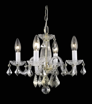 Azalea Collection Pendant D15in H12in Lt:4 Gold Finish (758|LD7804D15G)