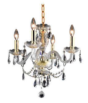 Elle Collection Pendant D17in H18in Lt:4 Gold Finish (758|LD7834D17G)