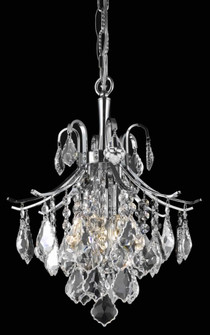 Amelia Collection Pendant D12in H15in Lt:3 Chrome finish (758|LD8100D12C)