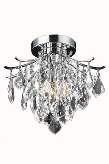 Amelia Collection Flush Mount D12in H12in Lt:3 Chrome Finish (758|LD8100F12C)