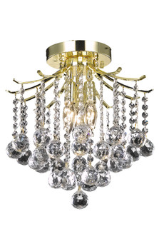 Amelia Collection Flush Mount D12in H12in Lt:3 Gold Finish (758|LD8200F12G)