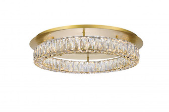 Monroe LED Light Gold Flush Mount Clear Royal Cut Crystal (758|3503F26G)